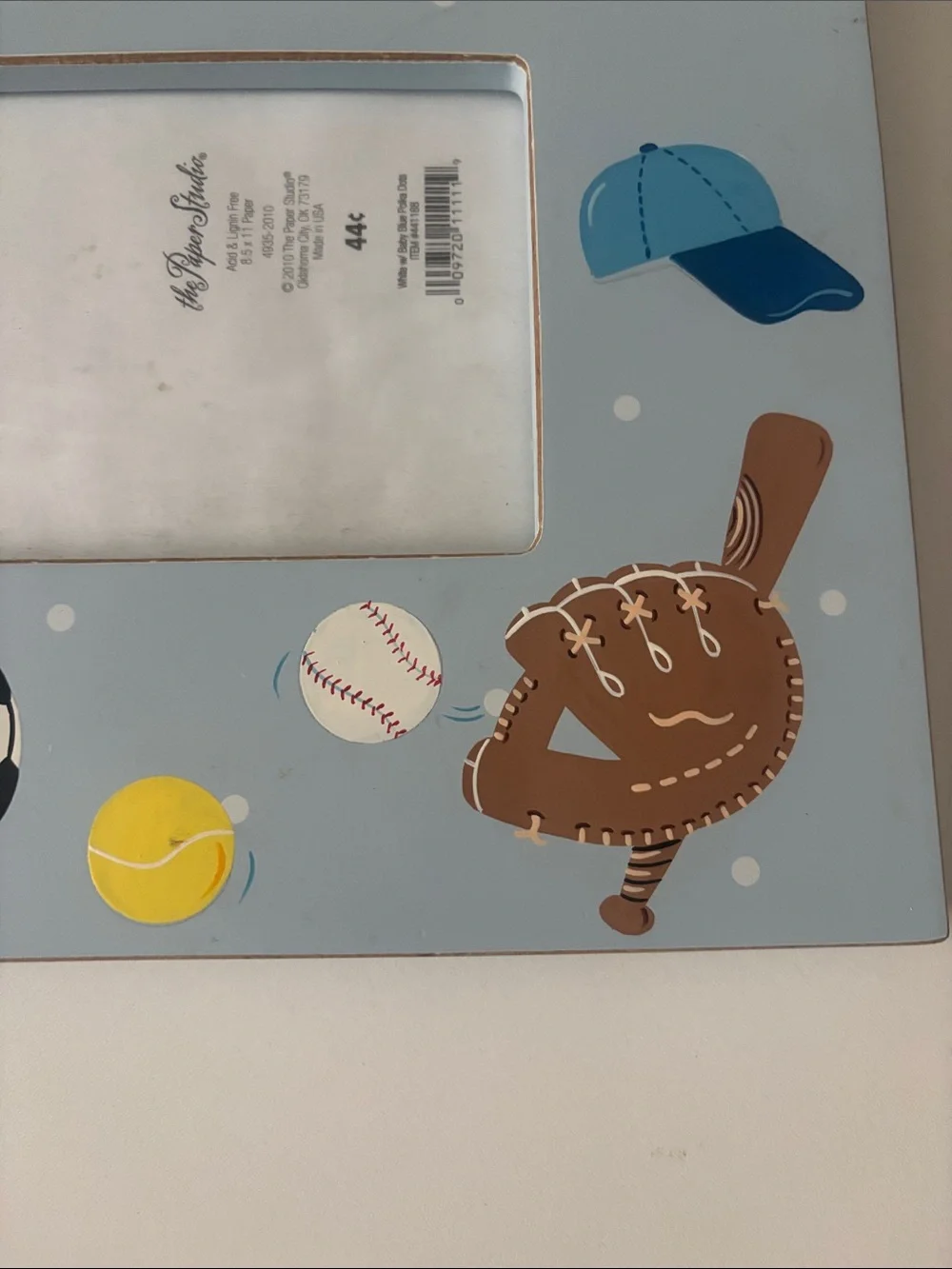 Personalized Kids Sports Photo Frame - Charlie - Light Blue